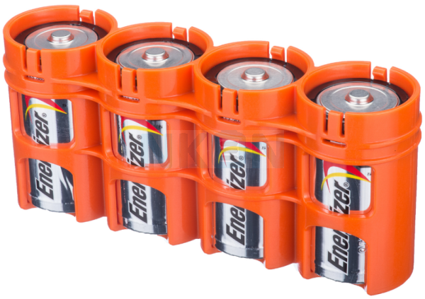 4 D Powerpax кассета для батареек - Оранжевый