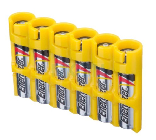 6 AAA Powerpax Battery case - Yellow