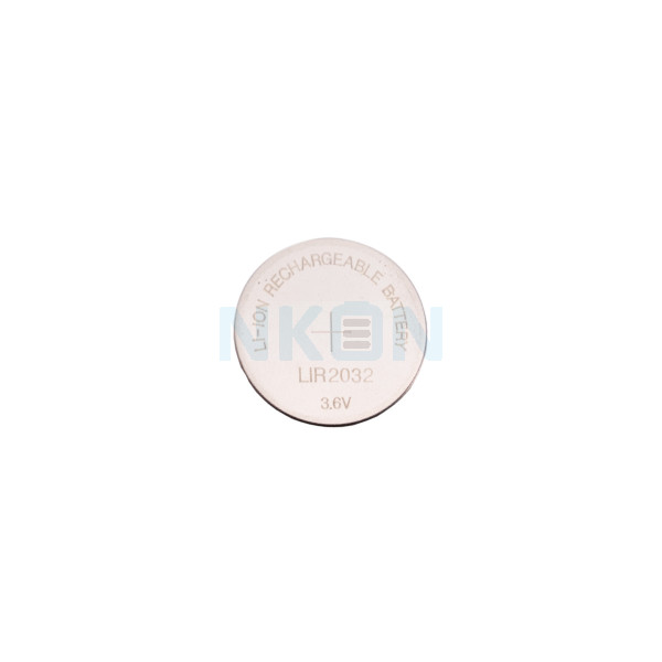 LIR2032 rechargeable li-ion button cell - 3.6V