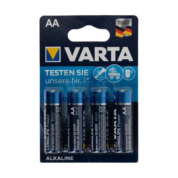 4 AA Varta Longlife Power - 1.5V