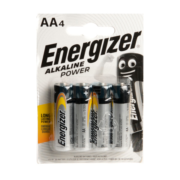 4 AA Energizer Alkaline Power - 1.5V