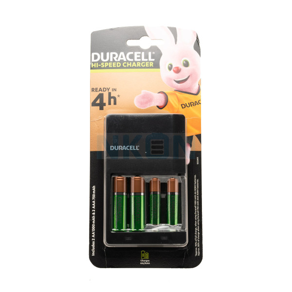 Duracell HI-Speed ​​value battery charger + 2 AA Duracell (1300mAh) + 2 AAA Duracell (850mAh)