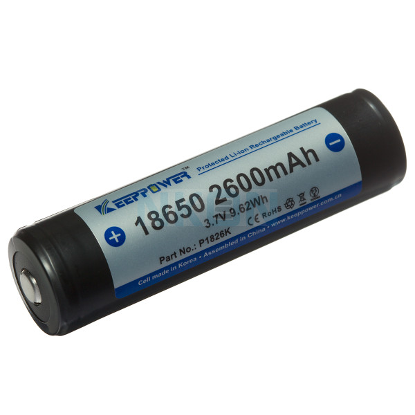Keeppower 18650 2600mAh (protected) - 5.2A