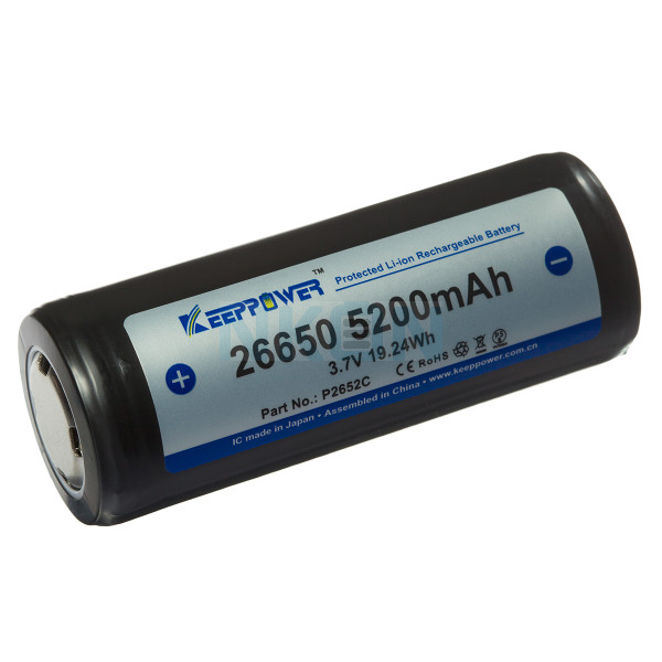 Keeppower 26650 5200mAh (protected) - 10A
