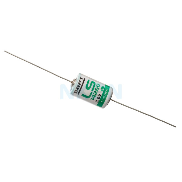 SAFT LS14250 / 1/2AA with axial solder tags (CNA) - 3.6V