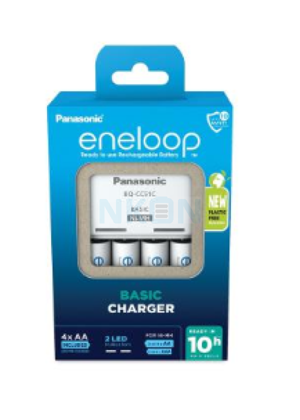 Panasonic Eneloop BQ-CC51E battery charger + 4 AA Eneloop (2000mAh) (Cardboard packaging)