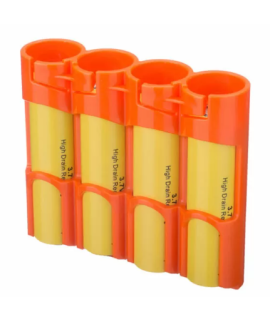 4x 18650 Powerpax Battery case - Orange