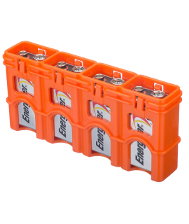 4 9V Battery case  Powerpax - Oranje
