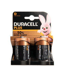 2x D Duracell Plus - 1.5V