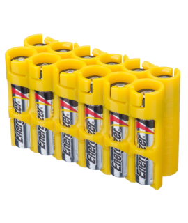 12 AAA Powerpax Battery case - Yellow